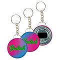 Key Chain Bottle Opener - Pink/Blue Color Changing Lenticular Design (Custom)